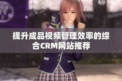 提升成品视频管理效率的综合CRM网站推荐