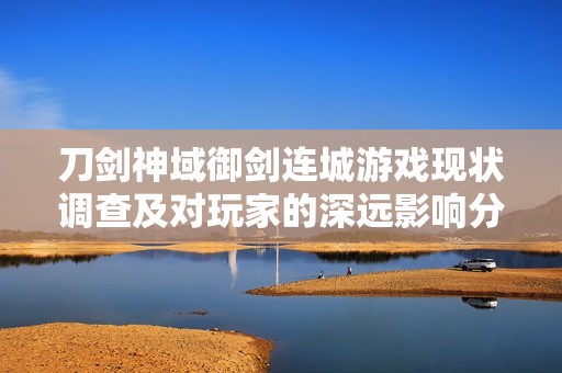 刀剑神域御剑连城游戏现状调查及对玩家的深远影响分析