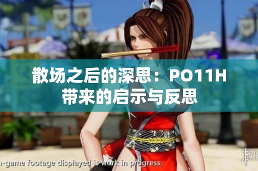 散场之后的深思：PO11H带来的启示与反思