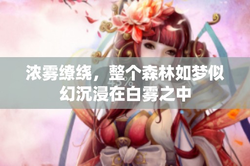 浓雾缭绕，整个森林如梦似幻沉浸在白雾之中