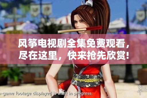 风筝电视剧全集免费观看，尽在这里，快来抢先欣赏!
