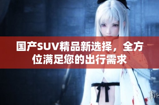 国产SUV精品新选择，全方位满足您的出行需求
