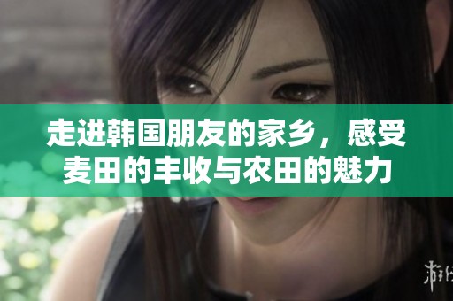 走进韩国朋友的家乡，感受麦田的丰收与农田的魅力