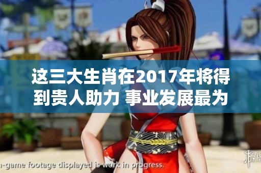 这三大生肖在2017年将得到贵人助力 事业发展最为顺利