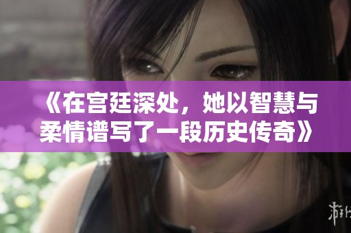 《在宫廷深处，她以智慧与柔情谱写了一段历史传奇》