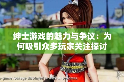 绅士游戏的魅力与争议：为何吸引众多玩家关注探讨
