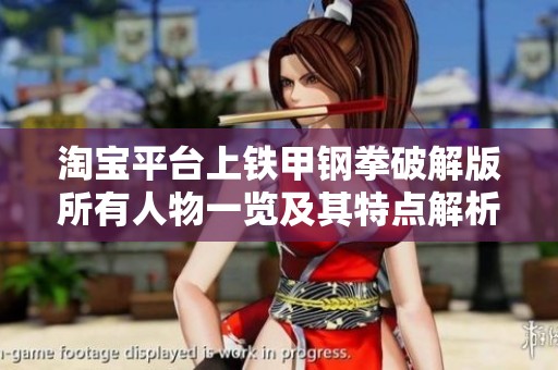 淘宝平台上铁甲钢拳破解版所有人物一览及其特点解析