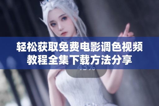轻松获取免费电影调色视频教程全集下载方法分享