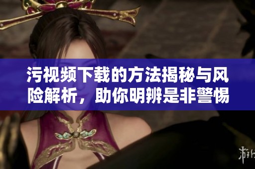 污视频下载的方法揭秘与风险解析，助你明辨是非警惕网络陷阱
