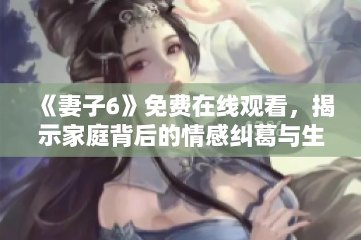 《妻子6》免费在线观看，揭示家庭背后的情感纠葛与生活挑战
