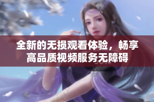 全新的无损观看体验，畅享高品质视频服务无障碍