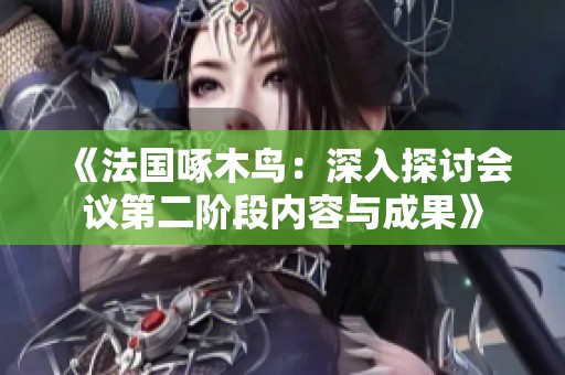 《法国啄木鸟：深入探讨会议第二阶段内容与成果》