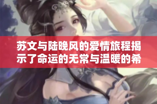 苏文与陆晚风的爱情旅程揭示了命运的无常与温暖的希望