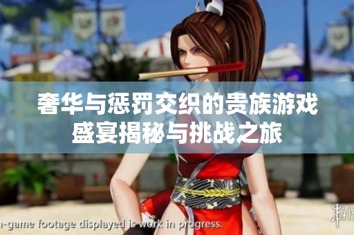 奢华与惩罚交织的贵族游戏盛宴揭秘与挑战之旅