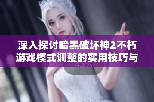 深入探讨暗黑破坏神2不朽游戏模式调整的实用技巧与策略