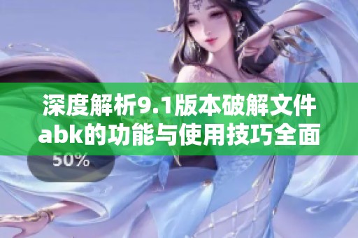 深度解析9.1版本破解文件abk的功能与使用技巧全面指南