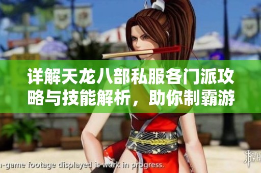 详解天龙八部私服各门派攻略与技能解析，助你制霸游戏世界