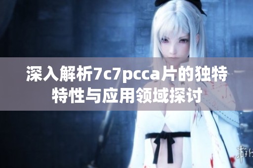 深入解析7c7pcca片的独特特性与应用领域探讨
