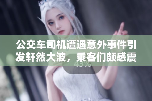 公交车司机遭遇意外事件引发轩然大波，乘客们颇感震惊与不适