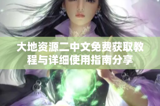 大地资源二中文免费获取教程与详细使用指南分享