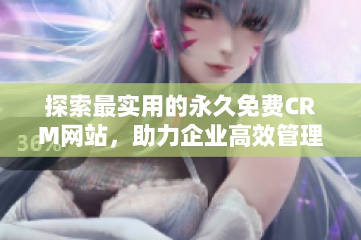 探索最实用的永久免费CRM网站，助力企业高效管理客户关系