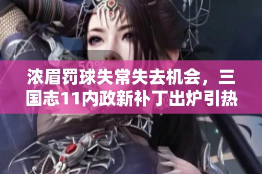 浓眉罚球失常失去机会，三国志11内政新补丁出炉引热议