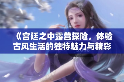 《宫廷之中露营探险，体验古风生活的独特魅力与精彩》