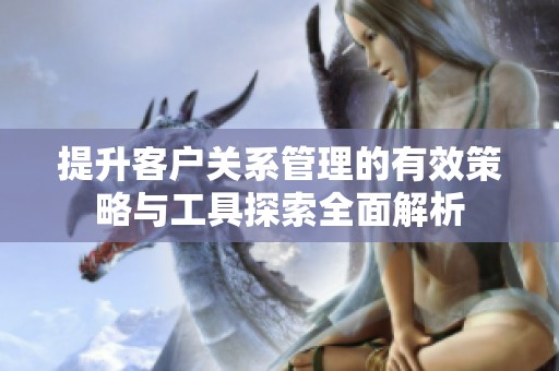 提升客户关系管理的有效策略与工具探索全面解析