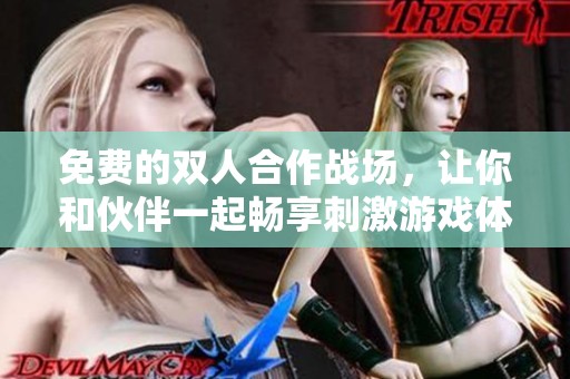 免费的双人合作战场，让你和伙伴一起畅享刺激游戏体验