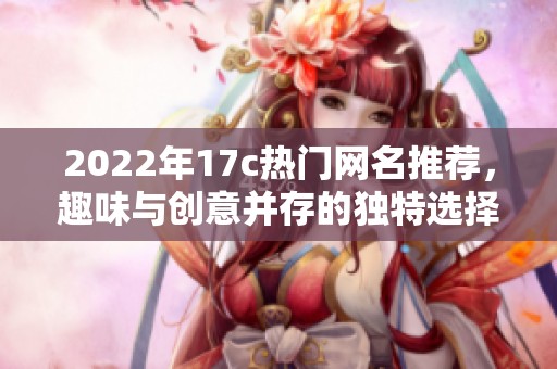 2022年17c热门网名推荐，趣味与创意并存的独特选择大全