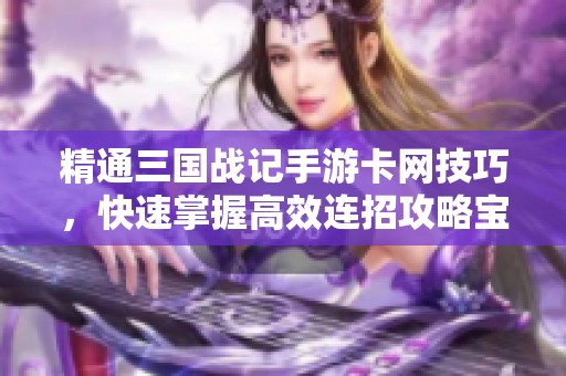 精通三国战记手游卡网技巧，快速掌握高效连招攻略宝典