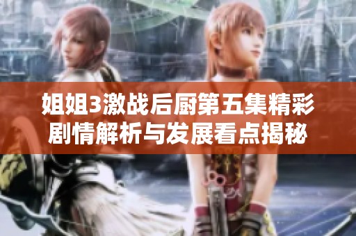 姐姐3激战后厨第五集精彩剧情解析与发展看点揭秘