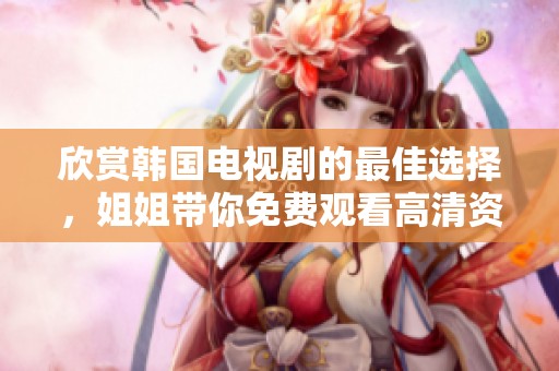 欣赏韩国电视剧的最佳选择，姐姐带你免费观看高清资源