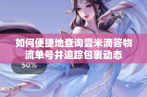 如何便捷地查询壹米滴答物流单号并追踪包裹动态