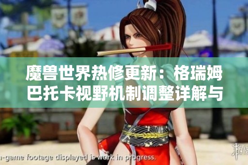 魔兽世界热修更新：格瑞姆巴托卡视野机制调整详解与攻略