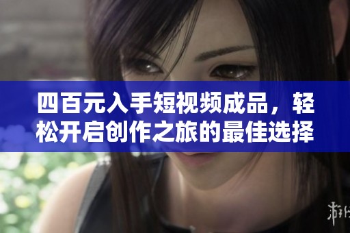 四百元入手短视频成品，轻松开启创作之旅的最佳选择