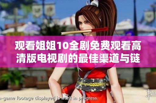 观看姐姐10全剧免费观看高清版电视剧的最佳渠道与链接分享