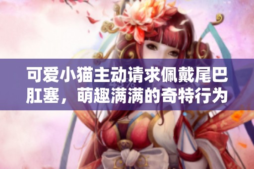 可爱小猫主动请求佩戴尾巴肛塞，萌趣满满的奇特行为揭秘
