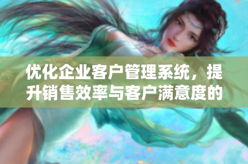 优化企业客户管理系统，提升销售效率与客户满意度的有效解决方案