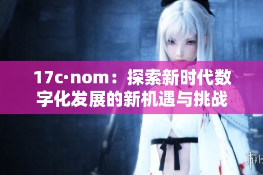 17c·nom：探索新时代数字化发展的新机遇与挑战