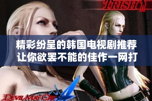 精彩纷呈的韩国电视剧推荐 让你欲罢不能的佳作一网打尽