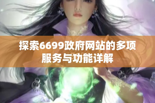 探索6699政府网站的多项服务与功能详解