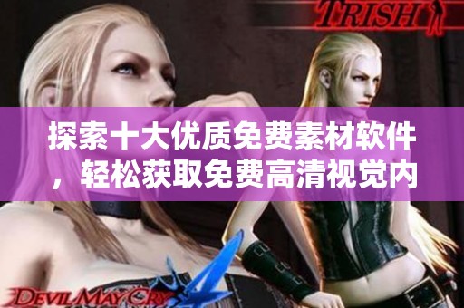 探索十大优质免费素材软件，轻松获取免费高清视觉内容