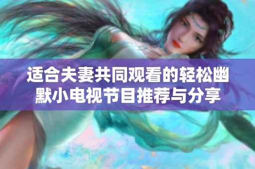 适合夫妻共同观看的轻松幽默小电视节目推荐与分享