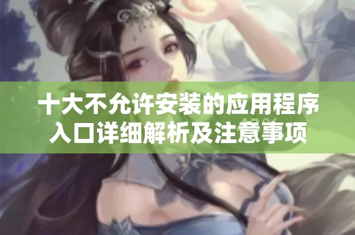 十大不允许安装的应用程序入口详细解析及注意事项