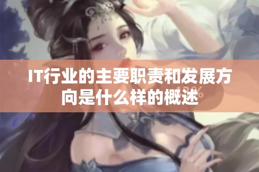 IT行业的主要职责和发展方向是什么样的概述