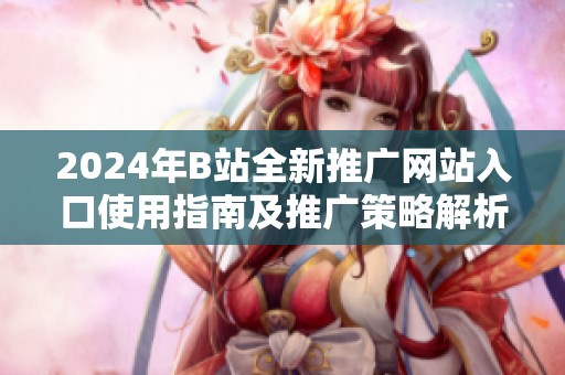 2024年B站全新推广网站入口使用指南及推广策略解析
