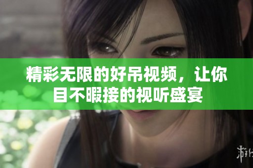 精彩无限的好吊视频，让你目不暇接的视听盛宴